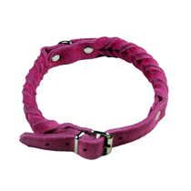 Braided Collars Hot Pink